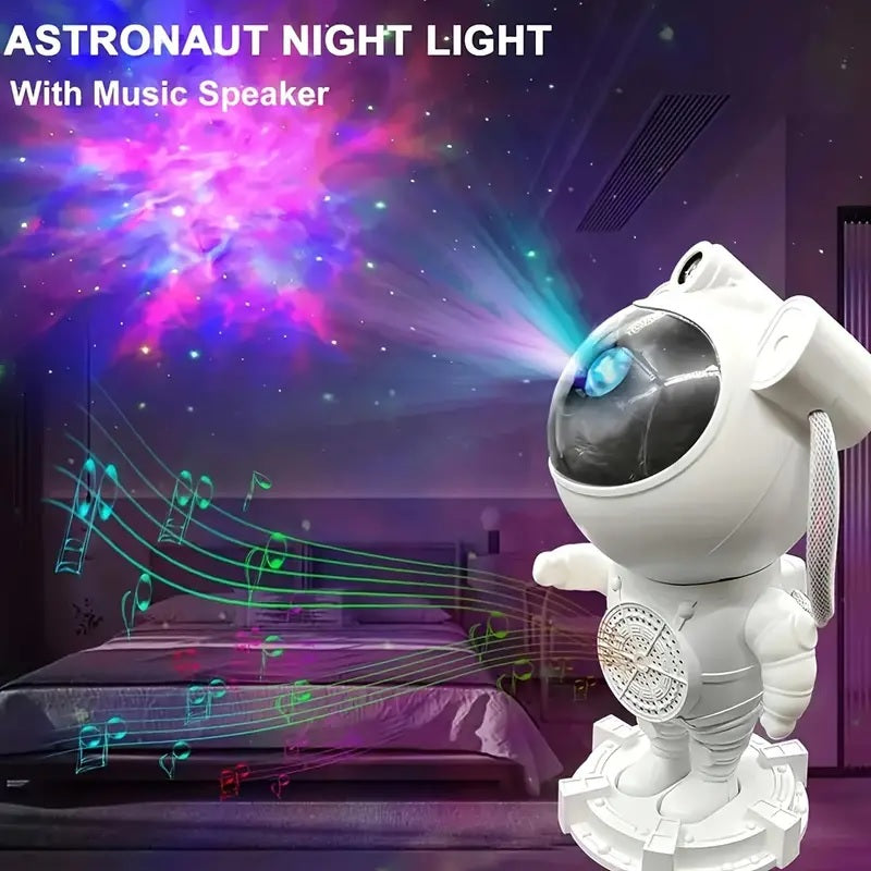 Astronauta Proyector De Galaxia Bluetooth