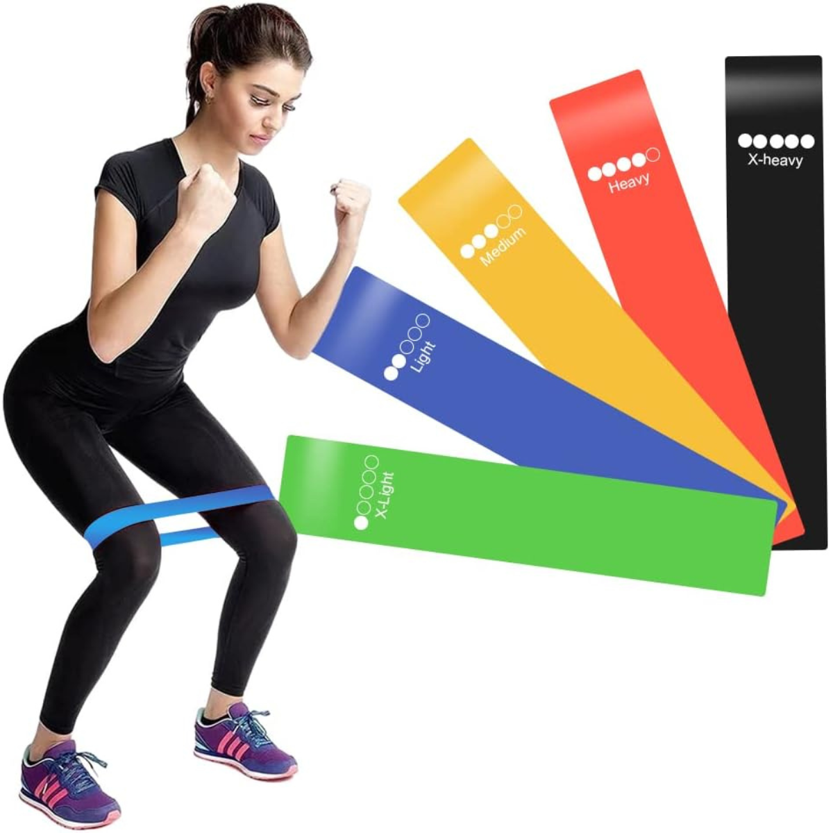 Set de 5 Bandas Elásticas de Fitness